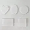 Laser Sublimation Blanks : STEP 1 : CHOOSE YOUR SHAPE : 3 or 4mm Subli-Acrylic Car Air freshener Blank Car Perfume Clip (Square, Rectangle, Oval, Heart, Circle)