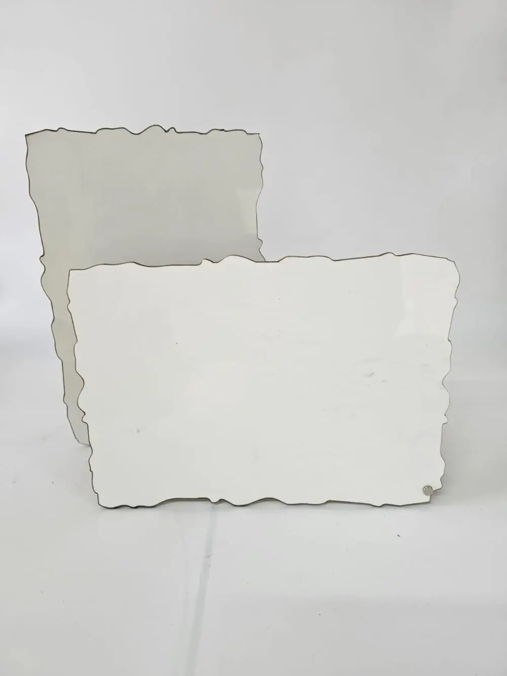 Curvy Frame A3 Laser Sublimation Blanks : Super Glossy 3mm Sublimation SINGLE Side Curvy Frame with silver floating standoff (A6, A5, A4, A3 Portrait or Landscape)