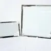 Sublimation Blanks : Sublimation Glass Photo Display With Silver Rim