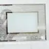 Glass Photo frame with silver glitter Sublimation Blanks : Glass Photo Display With Silver Glitter Frame (23 by 18cm)