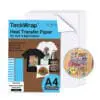 Glitter Blue Teckwrap : Heat Transfer Paper for Inkjet Glitter Blue