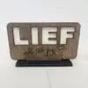 Laser Sublimation Blanks : DIY LOVE Sublimation MDF & Veneer Plaque with Stand