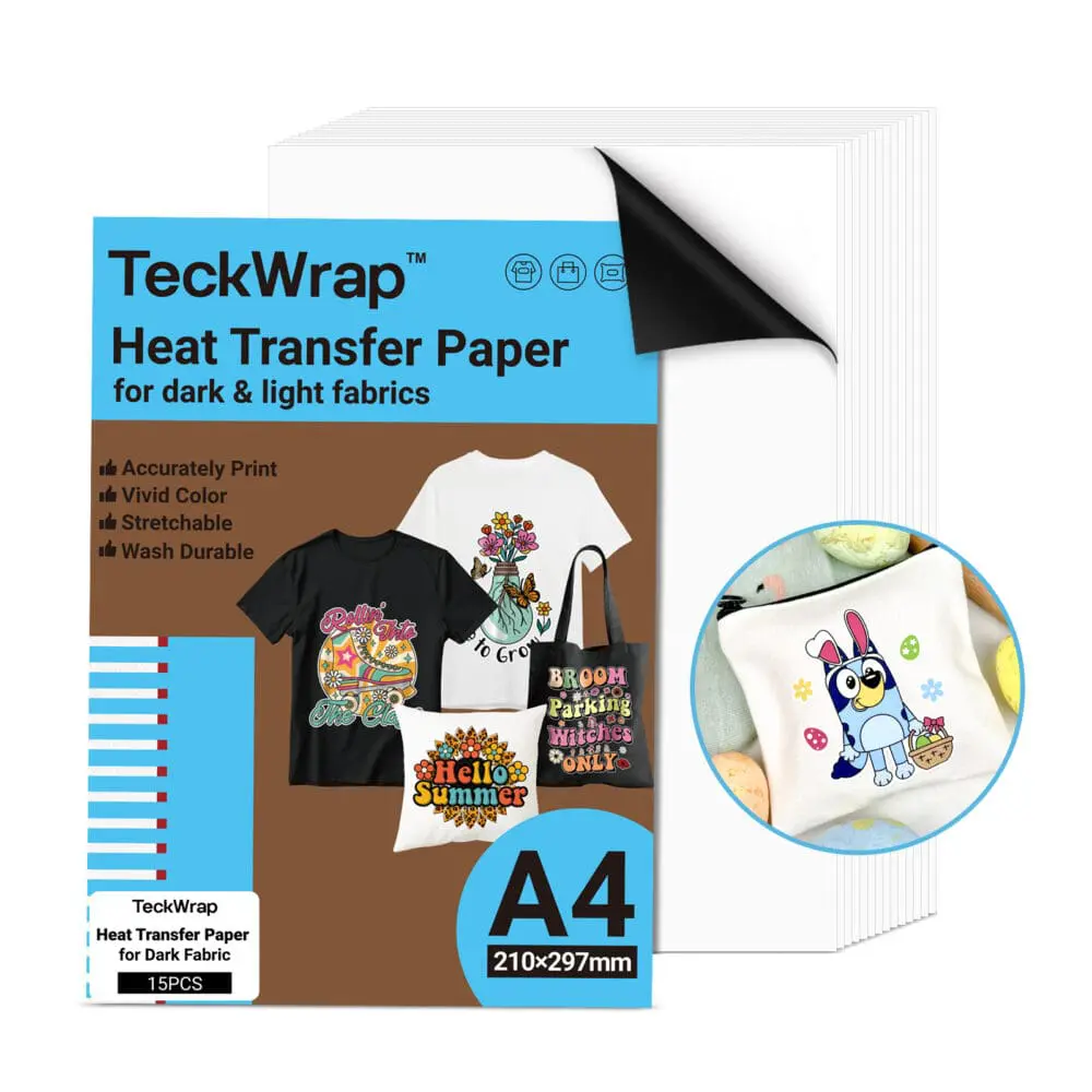 Matte White Teckwrap : Heat Transfer Paper for Inkjet Matte White
