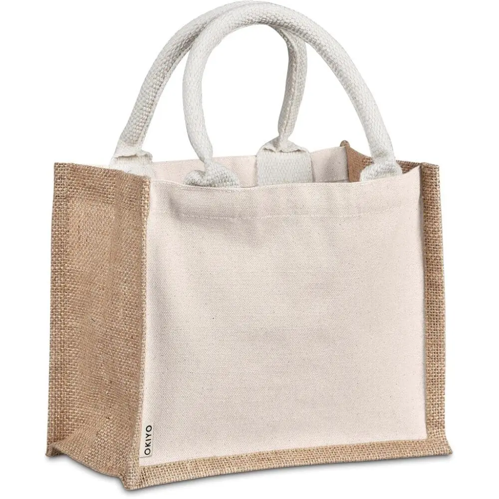 Sublimation Blanks : Okiyo Chinsai Mini Jute & Cotton Gift Bag (AMD)(BG-OK-485)