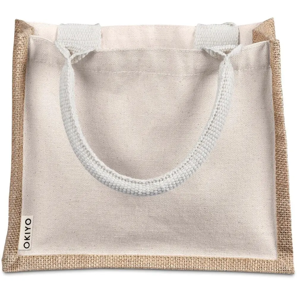 Sublimation Blanks : Okiyo Chinsai Mini Jute & Cotton Gift Bag (AMD)(BG-OK-485)