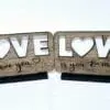 Laser Sublimation Blanks : DIY LOVE Sublimation MDF & Veneer Plaque with Stand