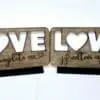 Laser Sublimation Blanks : DIY LOVE Sublimation MDF & Veneer Plaque with Stand