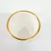 Sublimation Blanks : 1.5oz Shot Glass With White Patch & Gold Rim (TTX)