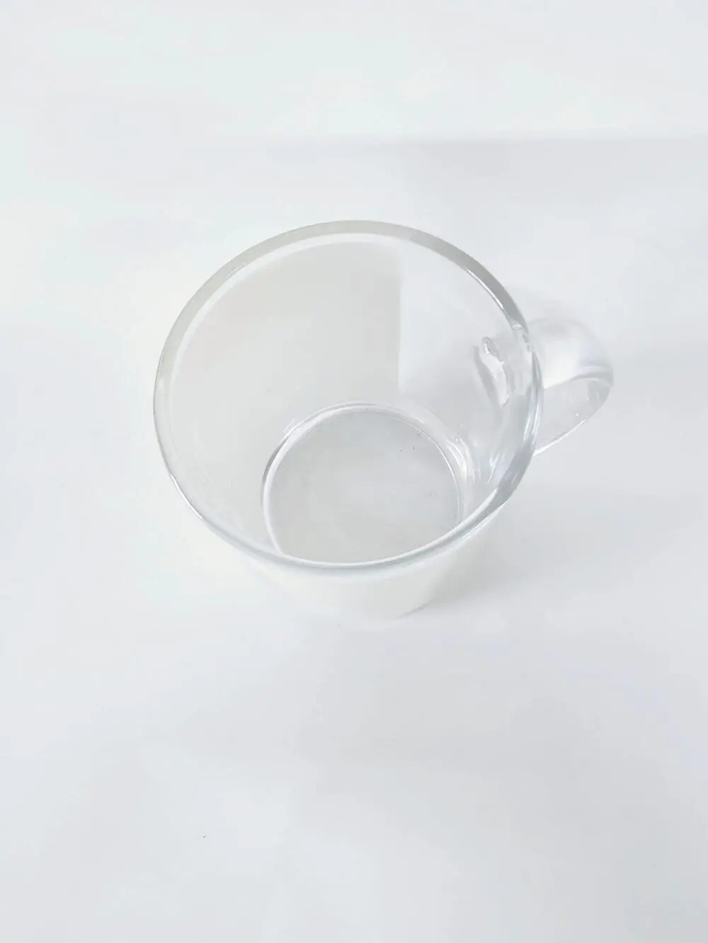 11oz Glass Mug with Patch Top View Sublimation Blanks : 11oz Plain Glass Patch Mug