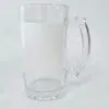 Sublimation Blanks : 16oz White Patch Glass Beer Mug (TTX)