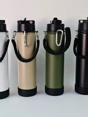 Sublimation Blanks, UV Sticker, Adhesive Vinyl or Engraving : 24oz Rope Tumblers (TTX)