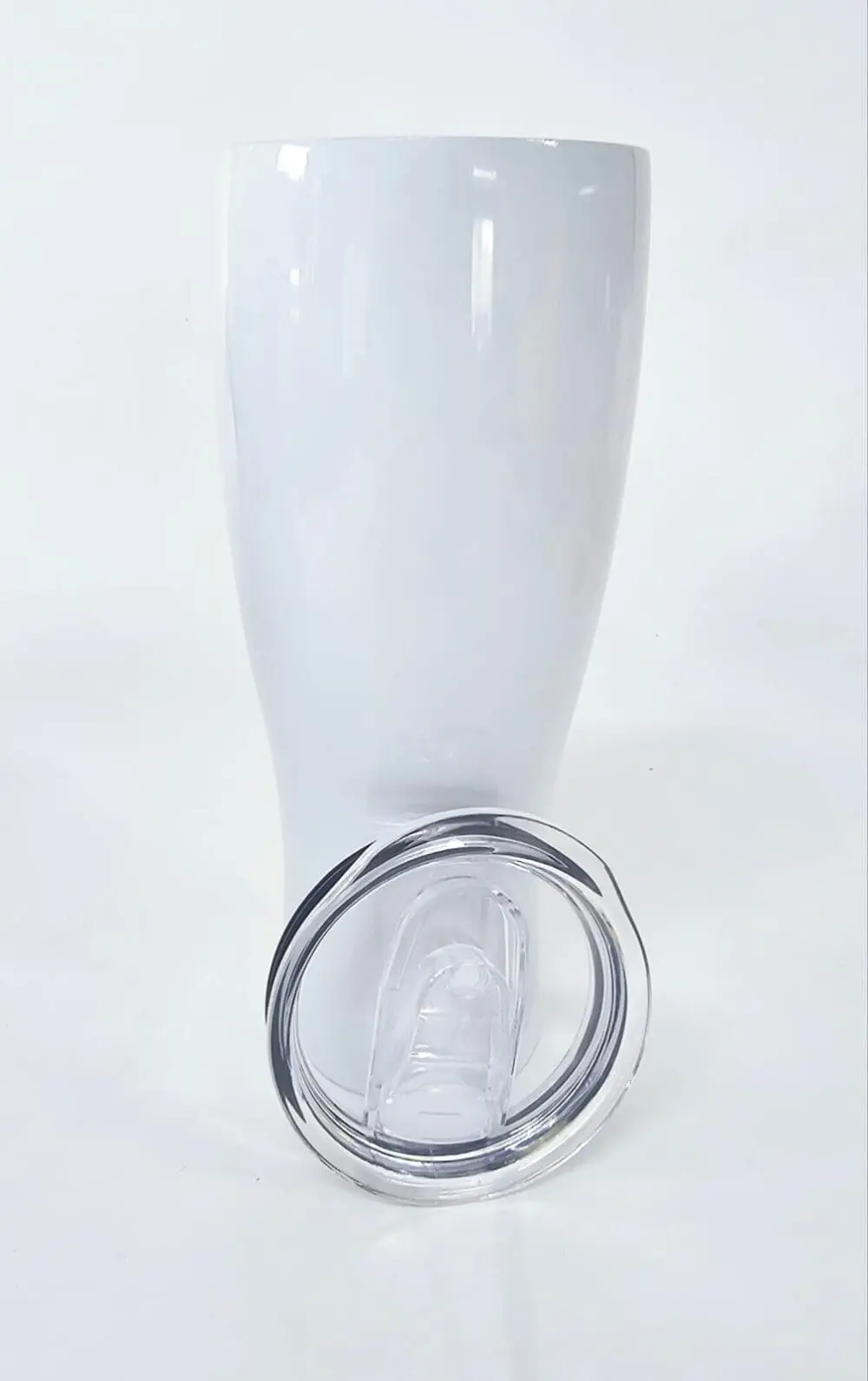 380ml Draught Tumbler with lid Sublimation Blanks : 380ml Draught White Tumbler