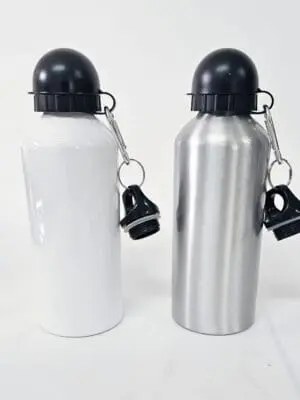 600ml White and Silver Group Aliminium Botles Sublimation Blanks : 20oz (600ml) Aluminium Water Bottle (TTX)
