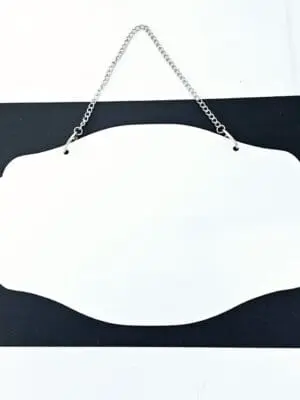 Aliminium Welcome Plate Sublimation Blanks : Aluminium Double Sided Welcome Plate (TTX)