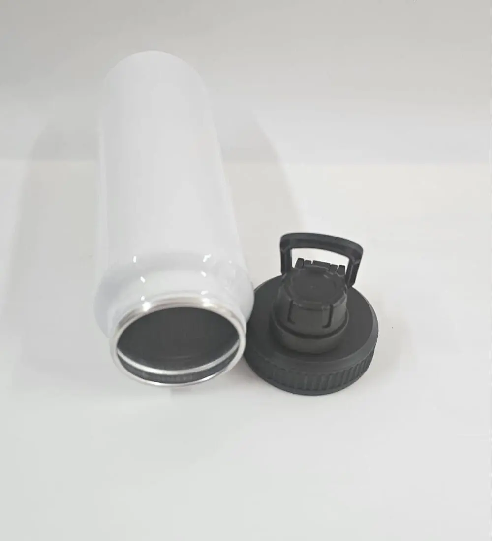 Alimumum 850ml White Watter Bottle Sublimation Blanks : 27oz (850ml) White Aluminium Water Bottle (TTX)