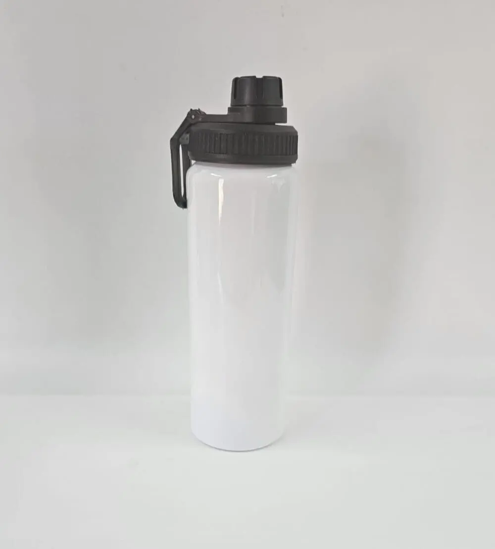 Alimumum 850ml White Watter Bottle4 Sublimation Blanks : 27oz (850ml) White Aluminium Water Bottle (TTX)