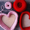 Laser Blanks : Heart Shaped 3mm Clear Acrylic for Crochet Bases for Baskets or Bags (4 Sizes)
