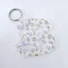 Easter Alpha B3 Laser Sublimation Blanks : 3 or 4mm Easter Alpha Subli-Acrylic Keychain (A to Z) with split keyring & clip