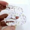 Easter Alpha B4 Laser Sublimation Blanks : 3 or 4mm Easter Alpha Subli-Acrylic Keychain (A to Z) with split keyring & clip