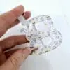 Easter Alpha b_2 Laser Sublimation Blanks : 3 or 4mm Easter Alpha Subli-Acrylic Keychain (A to Z) with split keyring & clip