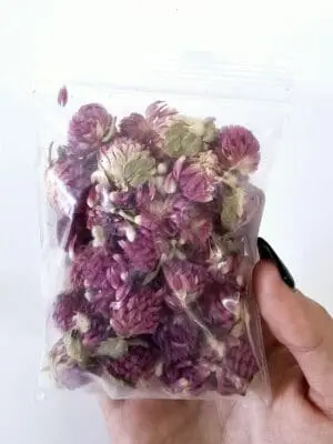 Epoxy, Soap & Candle Art : Gomphrena in a bag  (DF6)