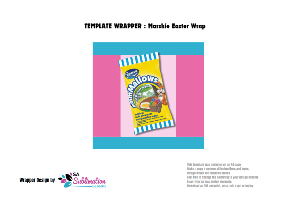 Design Corner : Template for Marshie Easter Eggs