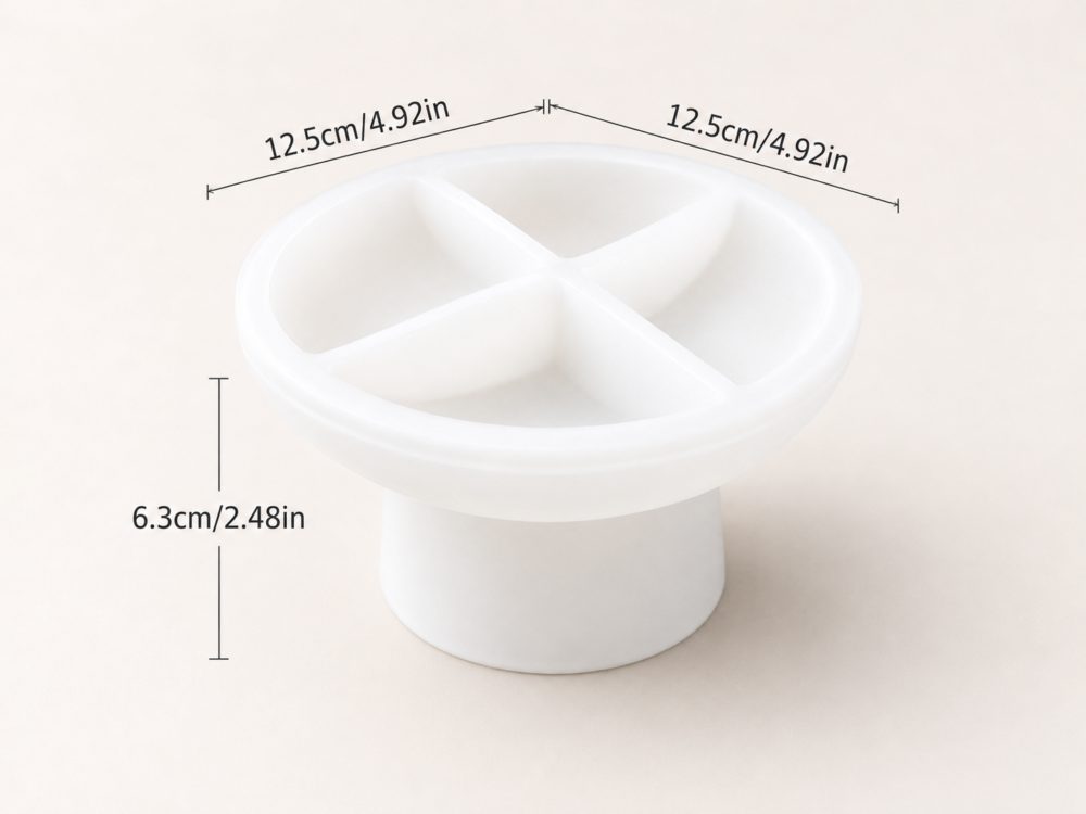 Silicone Moulds : Pedestal Bowl/Tray Silicone Mould (Code TUM_AN)