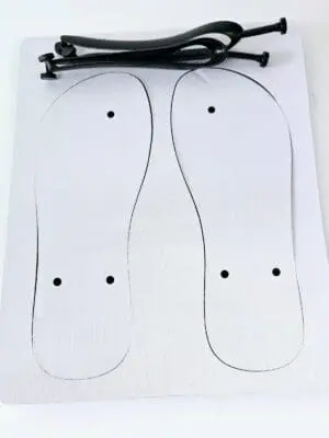Rubber Flip Flops Sublimation Blanks : Rubber Flip Flops (TTX)
