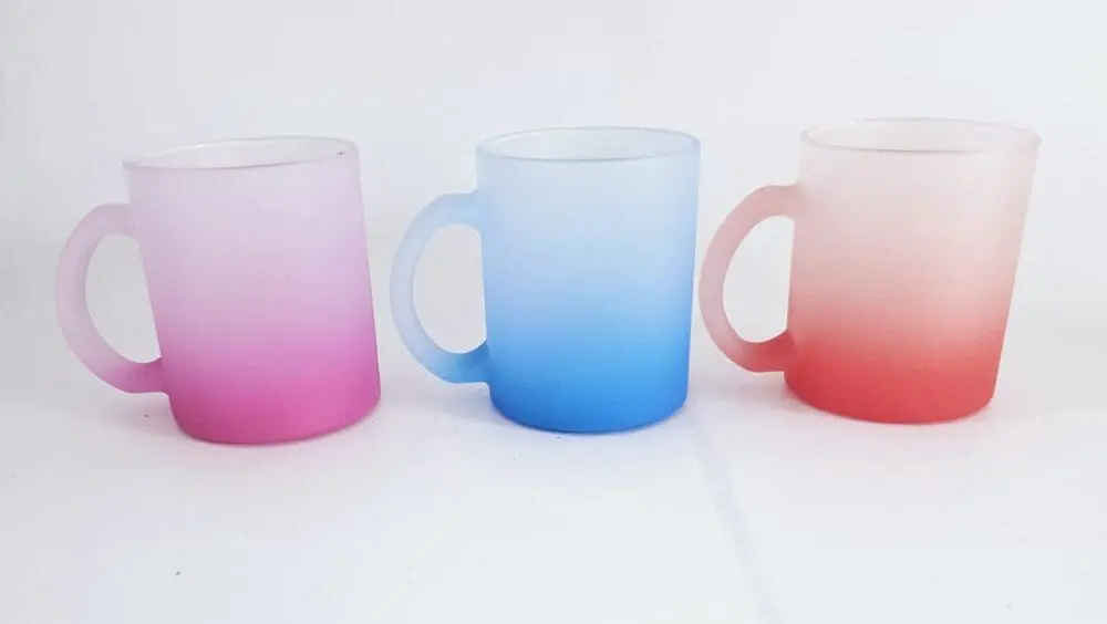11oz Frosted Mugs Front Group Sublimation Blanks : 11oz Coloured Frosted Mugs (TTX)
