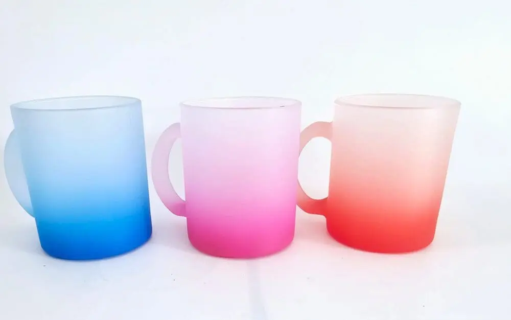 11oz Frosted Mugs Side Group Sublimation Blanks : 11oz Coloured Frosted Mugs (TTX)