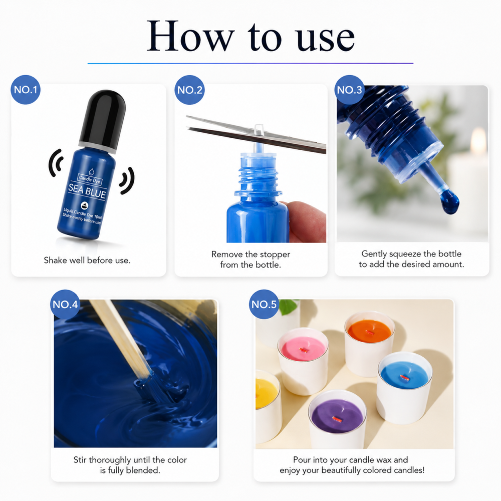 CnadleDyeNew_Howtouse Wax Candle Supplies & Consumables : Vibrant Candle Dye (16 Colours)