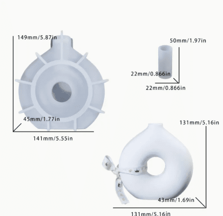 Silicone Moulds : Hollow Circle Vase Silicone Mould