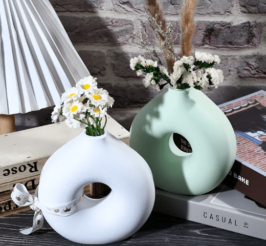 HollowCircleVaseSiliconeMould3 Silicone Moulds : Hollow Circle Vase Silicone Mould