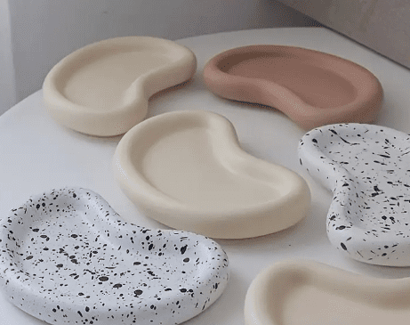 SiliconeBeanTrayMoulds2 Silicone Moulds : Silicone Bean or Moon Shape Tray Mould (SBM)