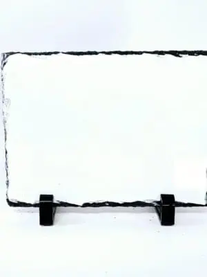 Slate Stone 15 by 20cm Sublimation Blanks : Glossy Slate stone, Rectangle (14 by 19 cm) for Sublimation (TTX)