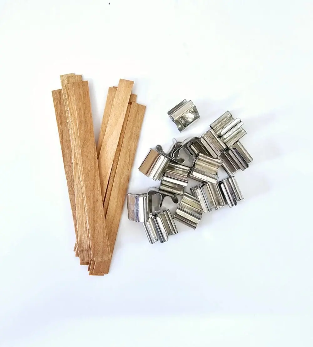 Wooden Candle Wick 8MM BY 90MM Wax Supplies & Consumables : Wooden Candle Wick (Pack of 15)