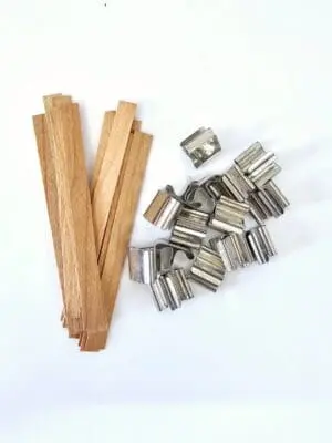 Wooden Candle Wick 8MM BY 90MM Wax Supplies & Consumables : Wooden Candle Wick (Pack of 15)