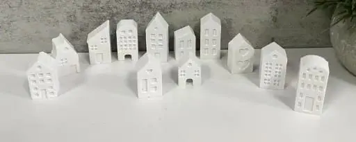 Silicone Mould : 12 Piece Europeans Style Small House Mould (12pcEURO)