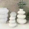 Silicone Mould : 2 Piece Ripple Bloom Vase Set Silicone Mould (RipBl2)
