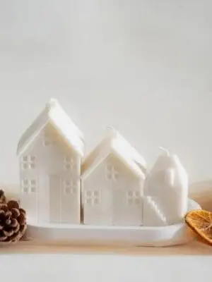 Silicone Mould : 3 Piece Silicone 3D House Mould (3Dx21)