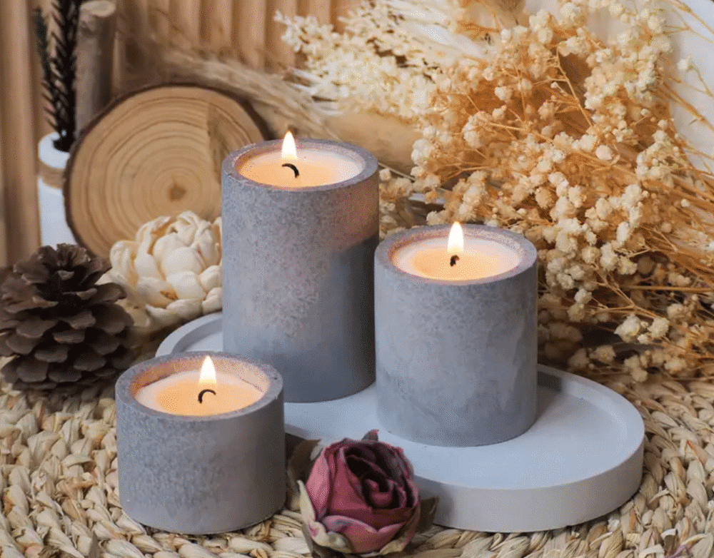 4 Piece Design out of tray Resin & Epoxy : 4 Piece Oval Tray and S, M, L Round Jars Silicone Moulds (TUM_AL) + Casting Support Jig for the Vase mould