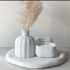 Silicone Moulds  : 4 Piece Square Small Container Set, Vase and Irregular Tray Silicone Mould (Code TUM_AM) + Casting Support Jig for the Vase mould