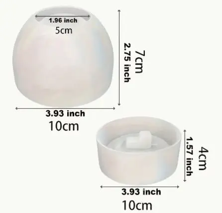 Apple Silicone Mould 4 Silicone Moulds : Apple Bowl Shaped Silicone Mould (ABSSM)