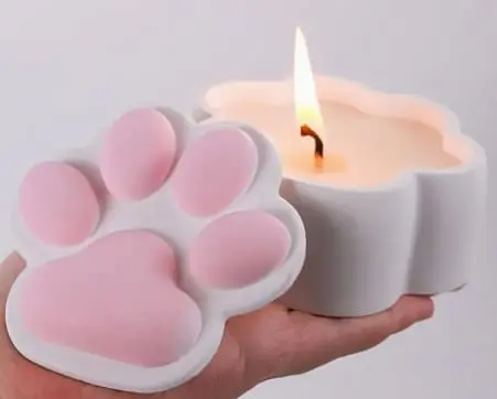 Silicone Moulds : Paw Shaped Storage Box Silicone Mould (PAQ)
