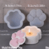 Silicone Moulds : Paw Shaped Storage Box Silicone Mould (PAQ)