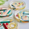 Cavity 6 coaster_teacher2 Resin & Epoxy : 6 Cavity, 2cm Deep, Round Deep Coaster Silicone Mould (6CAV)