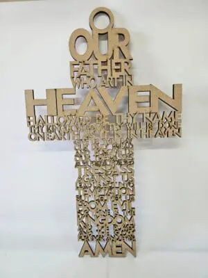 MDF Blanks : MDF God Our Father Wall Hanging (6mm)