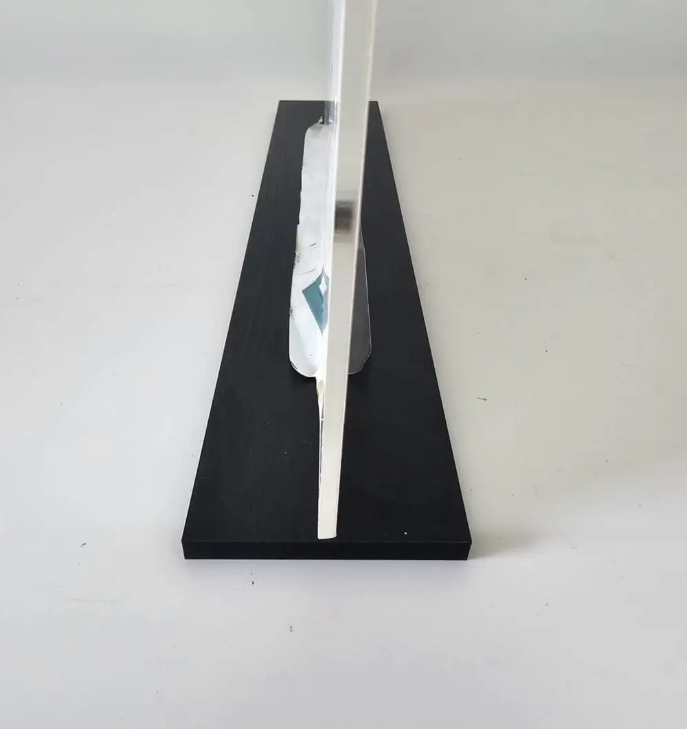 3D UV Print : Direct to 3mm CLEAR Acrylic Boards with lip & 6mm Black Melamine or 5mm Clear Acrylic Stand (A6, A5, A4 & A3, Portrait or Landscape)