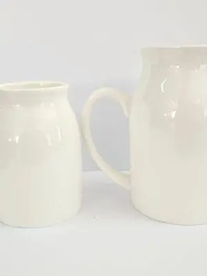 Milk Jugs Group Sublimation Blanks : White Ceramic Milk Jug (TTX)