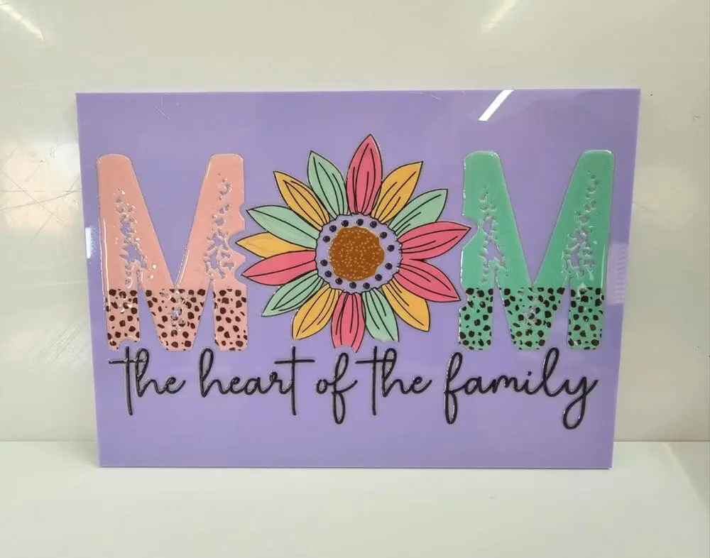 3D UV Prints : Direct to 3mm Acrylic Pastel Boards A6, A5, A4, A3